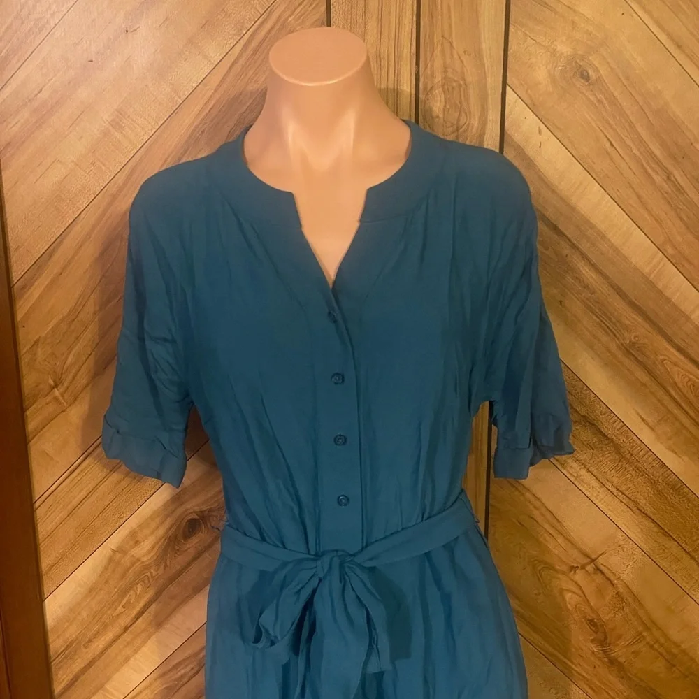 Boden Women’s Size 6R Blue Viscose Bryony Jumpsuit - Picture 4 of 13